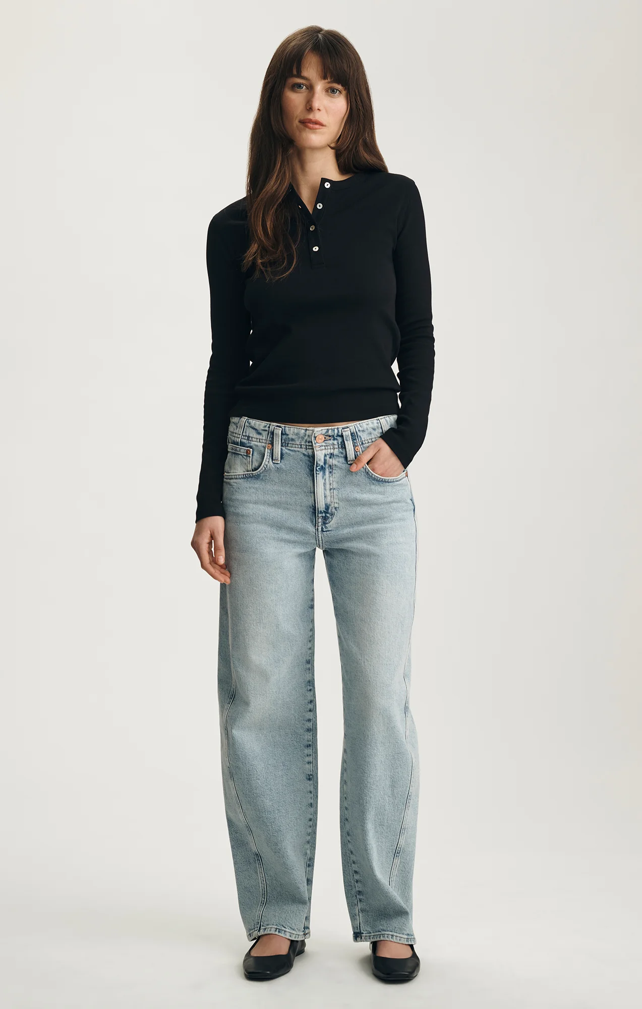 NICA TWISTED BARREL IN LIGHT USED DENIM - Image 3