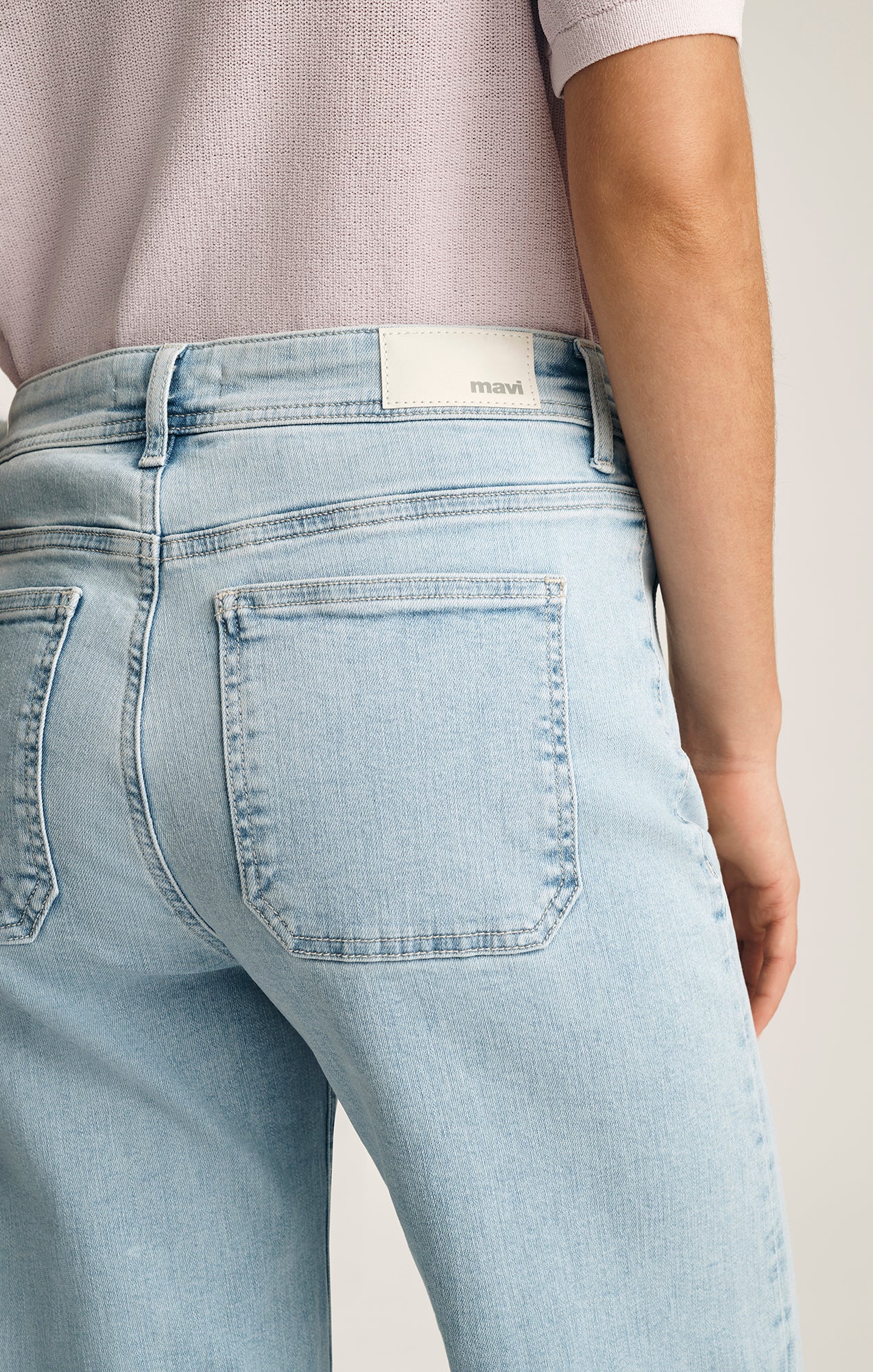 PALOMA MARINE WIDE LEG IN BLEACHED FLEX BLUE - Image 6
