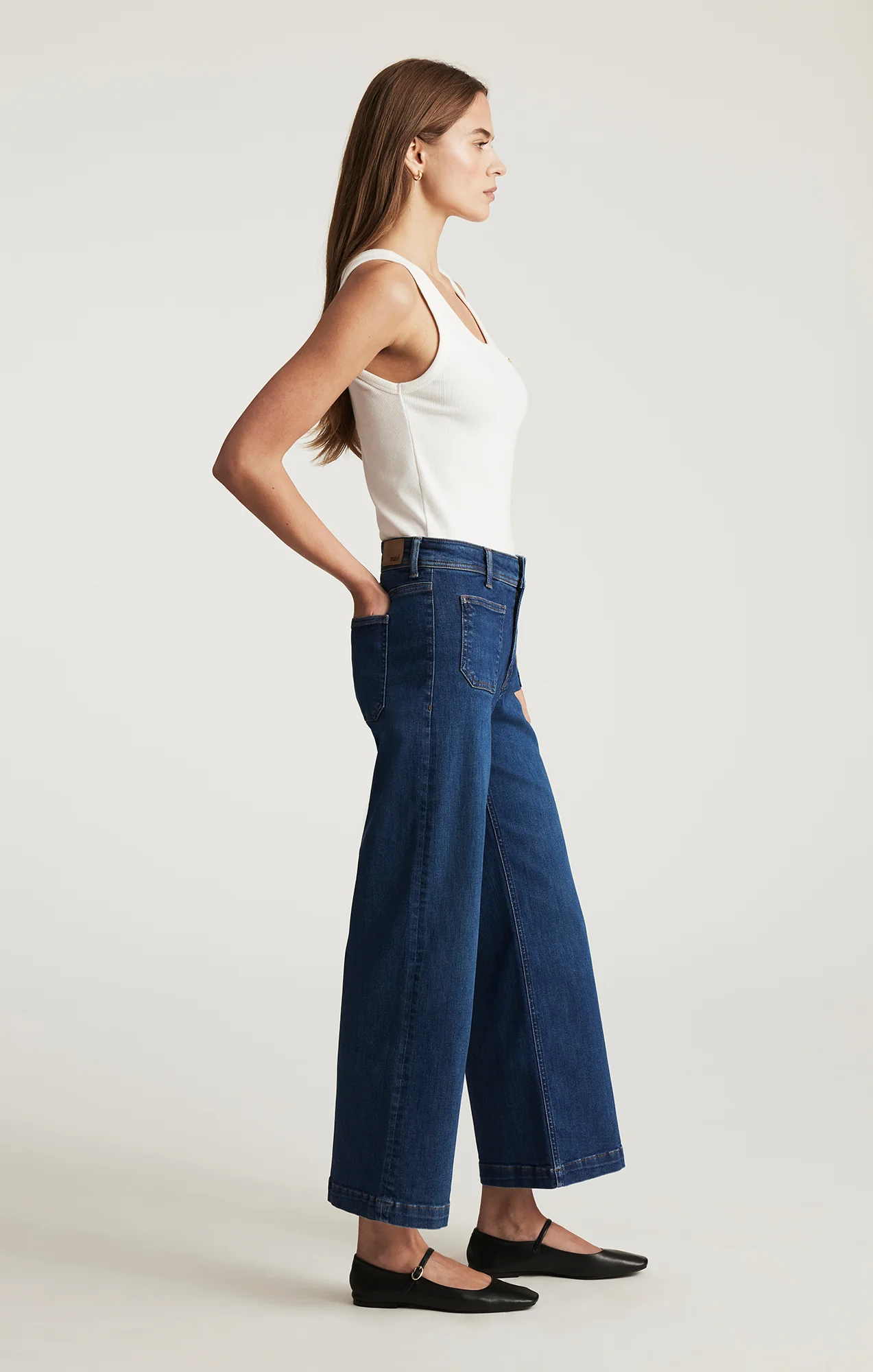PALOMA MARINE WIDE LEG IN MID SHADED FLEX BLUE - Image 2