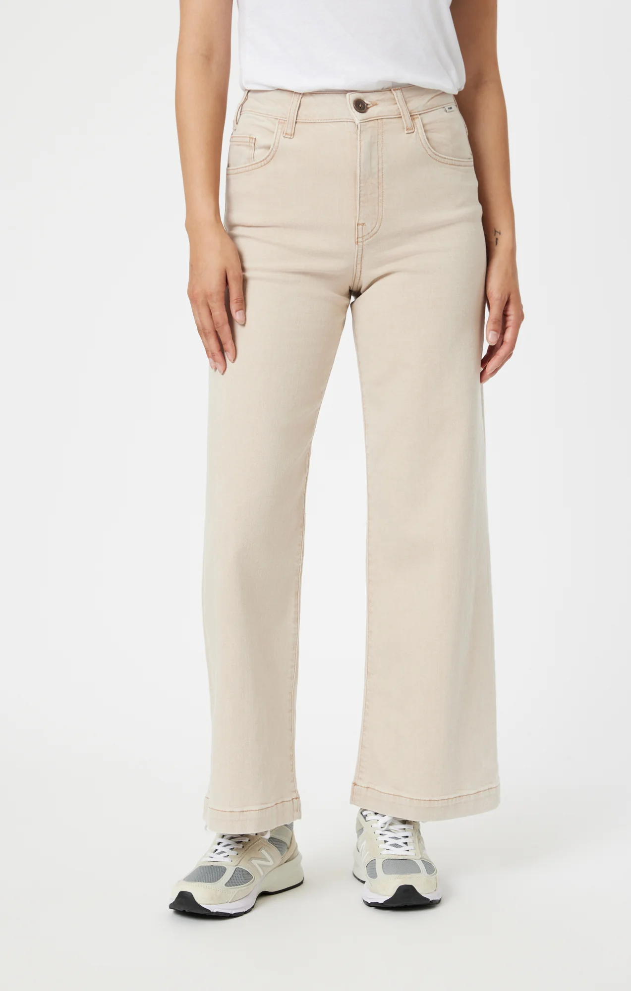 PALOMA WIDE LEG IN BEIGE NATURAL DYE - Image 3