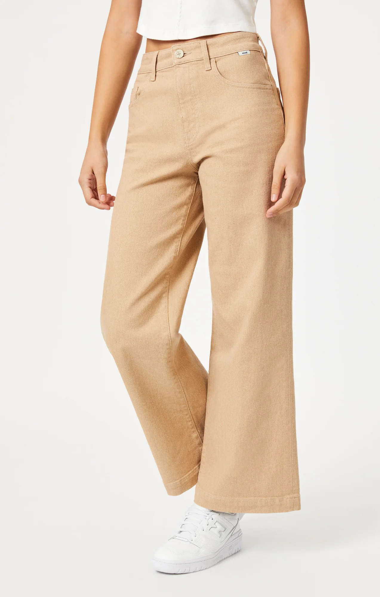 PALOMA WIDE LEG IN NATURAL SAND DENIM - Image 4