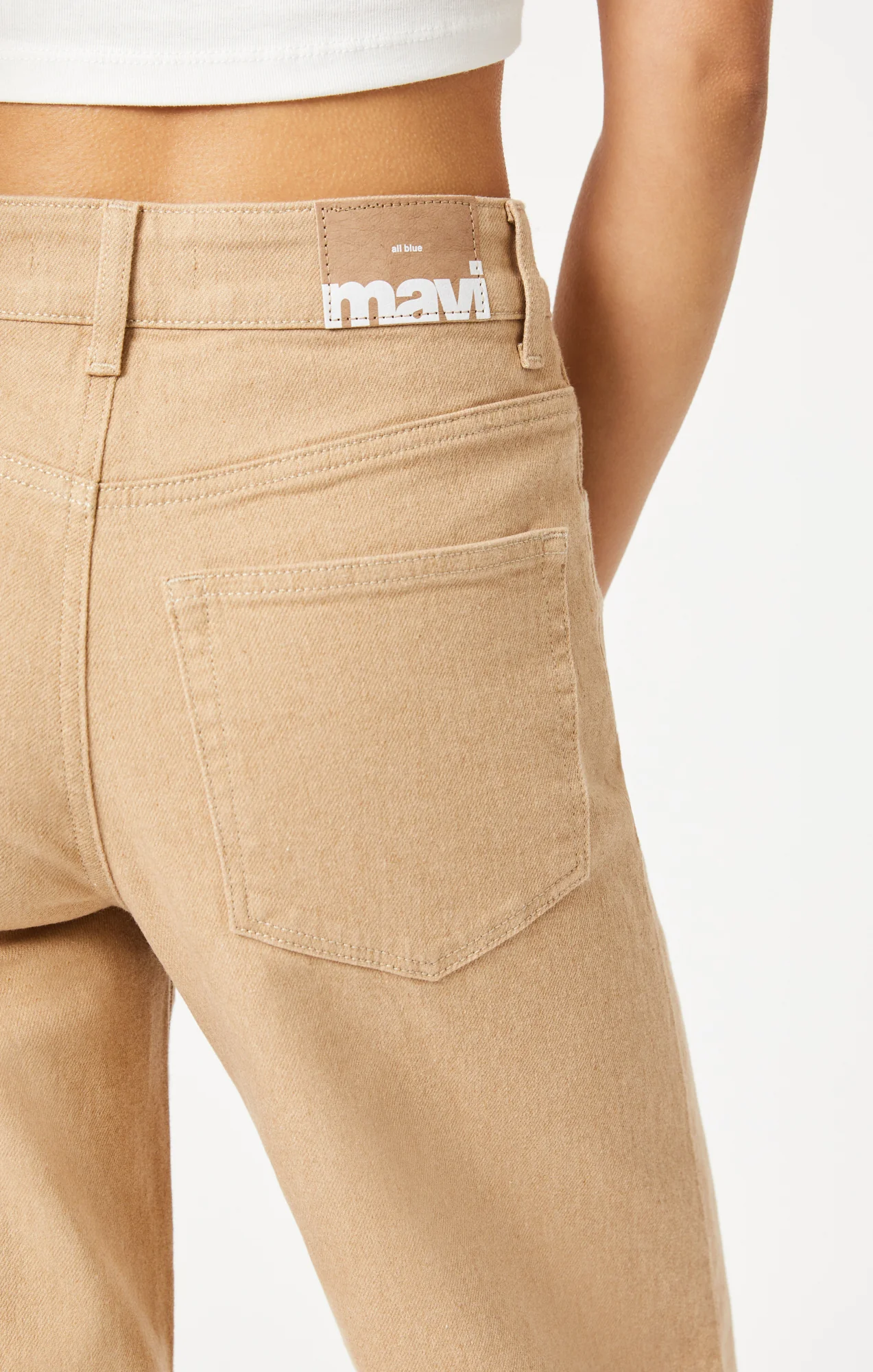 PALOMA WIDE LEG IN NATURAL SAND DENIM - Image 6