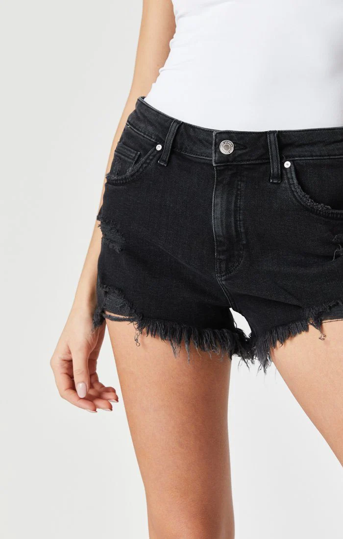 ROSIE BOYFRIEND SHORT IN SMOKE RIPPED 90'S - Image 2