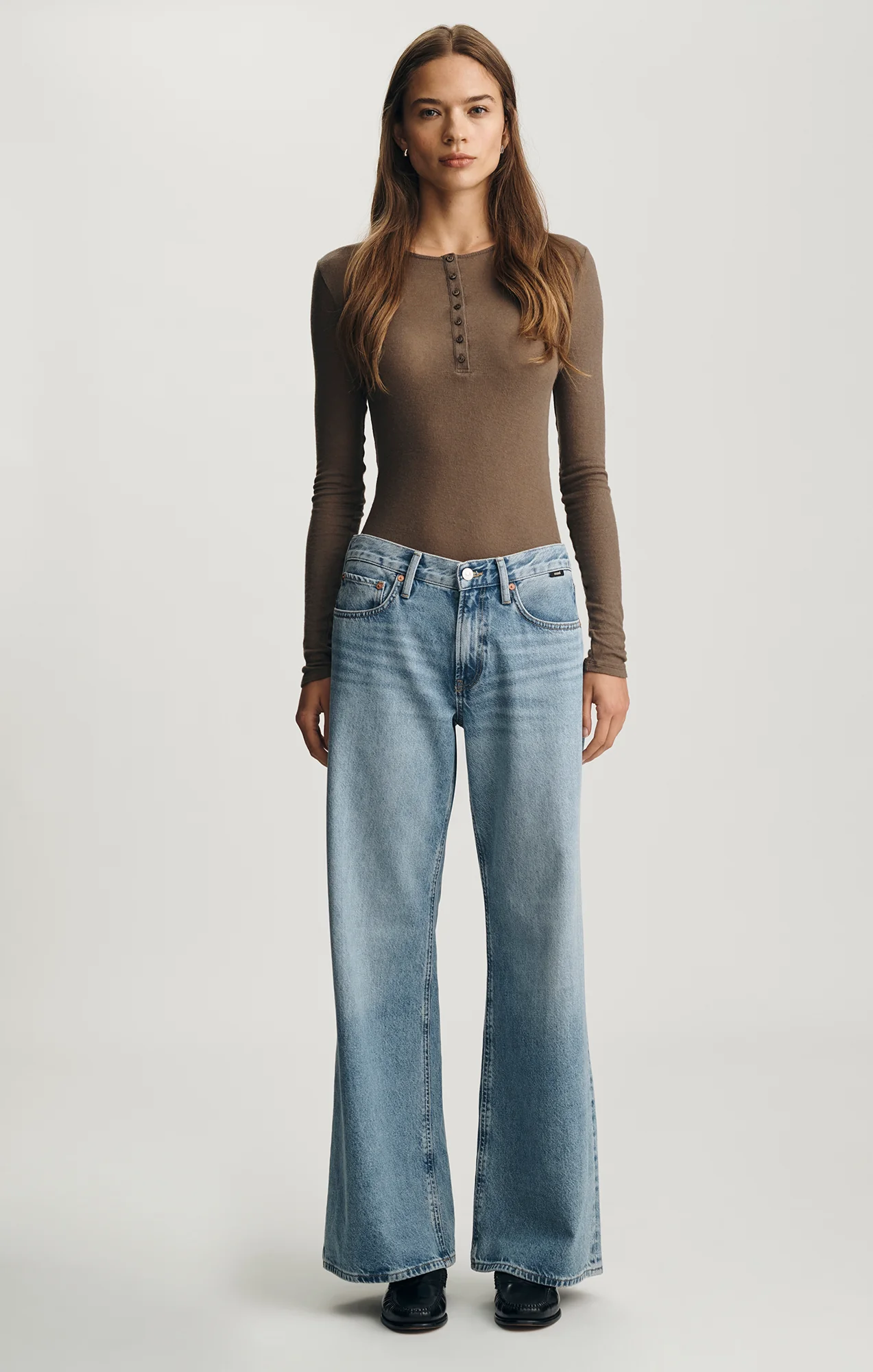 SANDY WIDE LEG IN MID USED CLASSIC DENIM - Image 3