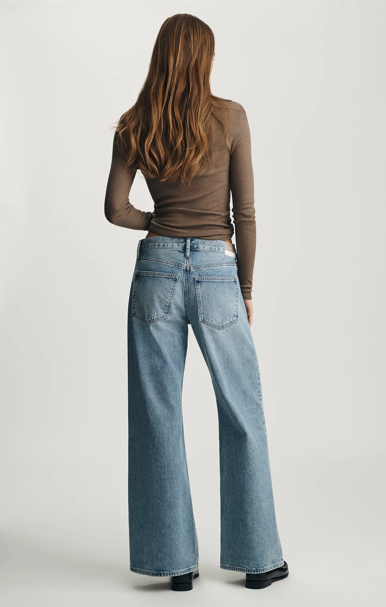 SANDY WIDE LEG IN MID USED CLASSIC DENIM - Image 4