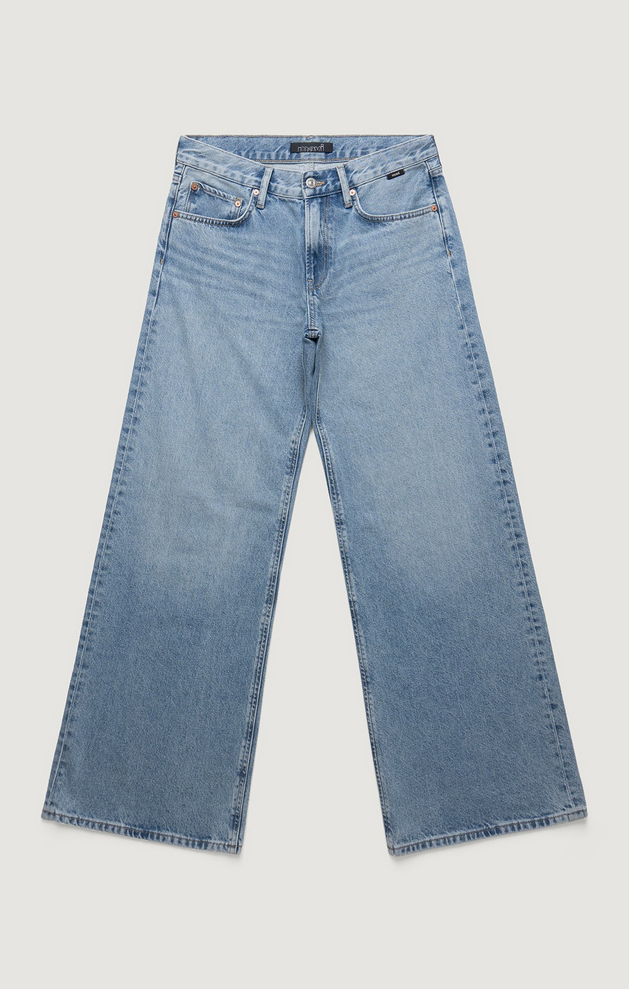 SANDY WIDE LEG IN MID USED CLASSIC DENIM - Image 7