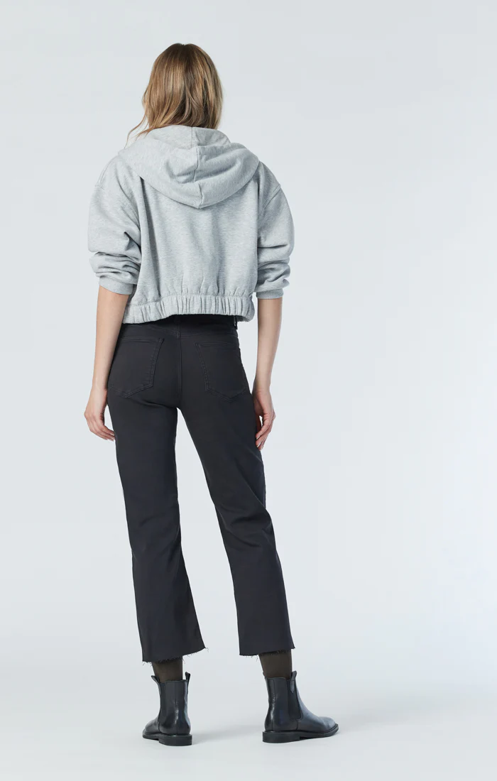SHELIA FRONT POCKET STRAIGHT IN BLACK BEAUTY TWILL - Image 3