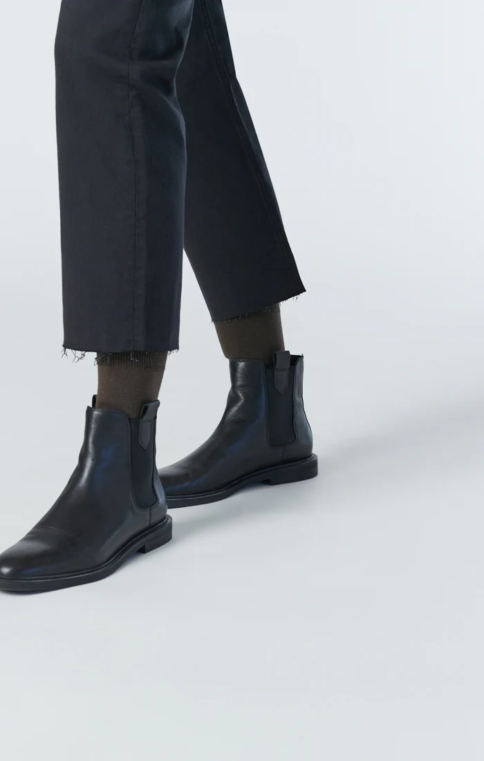 SHELIA FRONT POCKET STRAIGHT IN BLACK BEAUTY TWILL - Image 6