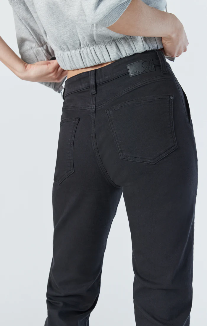 SHELIA FRONT POCKET STRAIGHT IN BLACK BEAUTY TWILL - Image 8