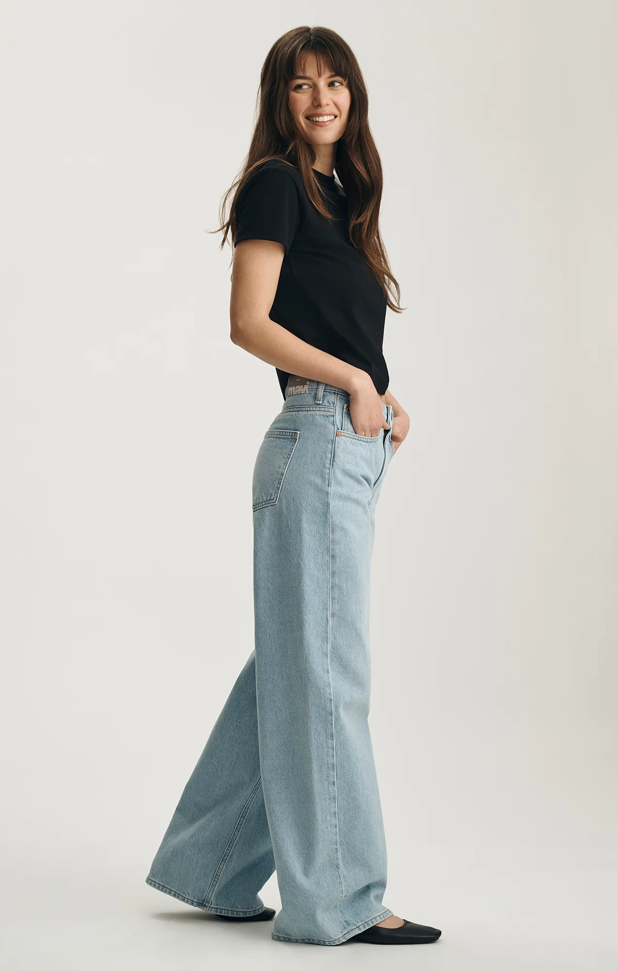 SIENA WIDE LEG IN LIGHT CLASSIC DENIM - Image 2