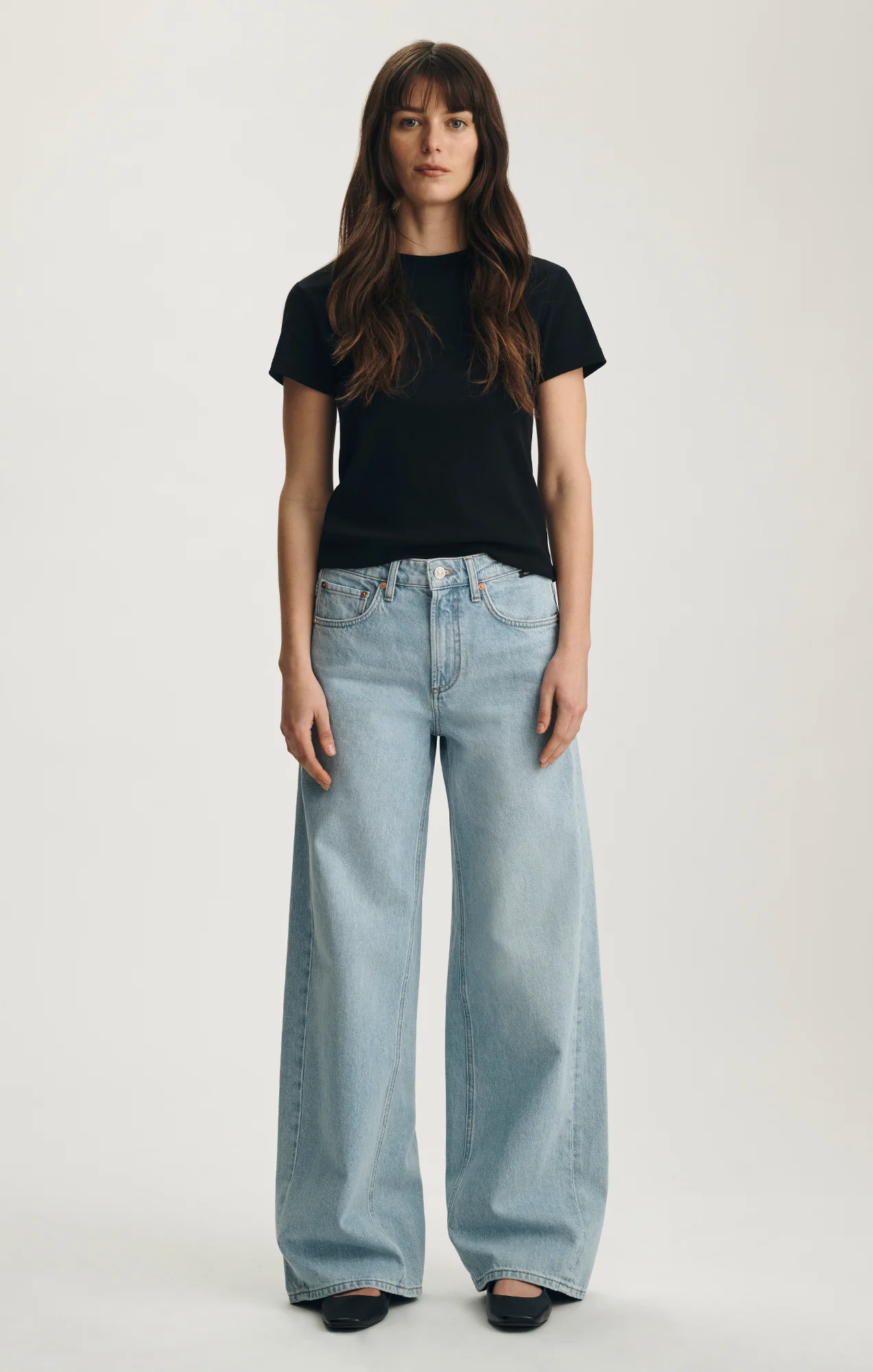 SIENA WIDE LEG IN LIGHT CLASSIC DENIM - Image 3