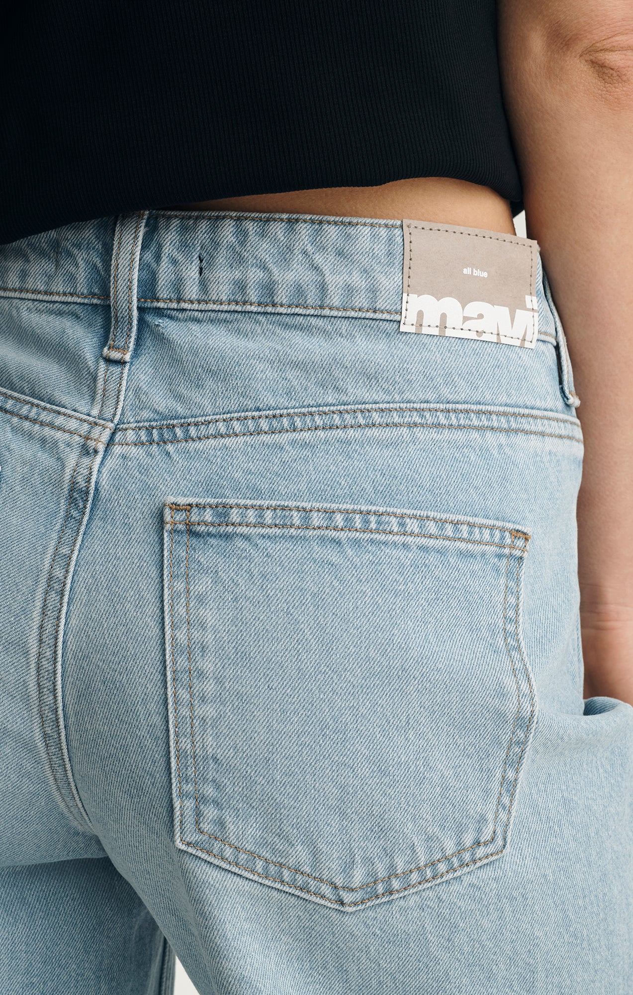 SIENA WIDE LEG IN LIGHT CLASSIC DENIM - Image 5