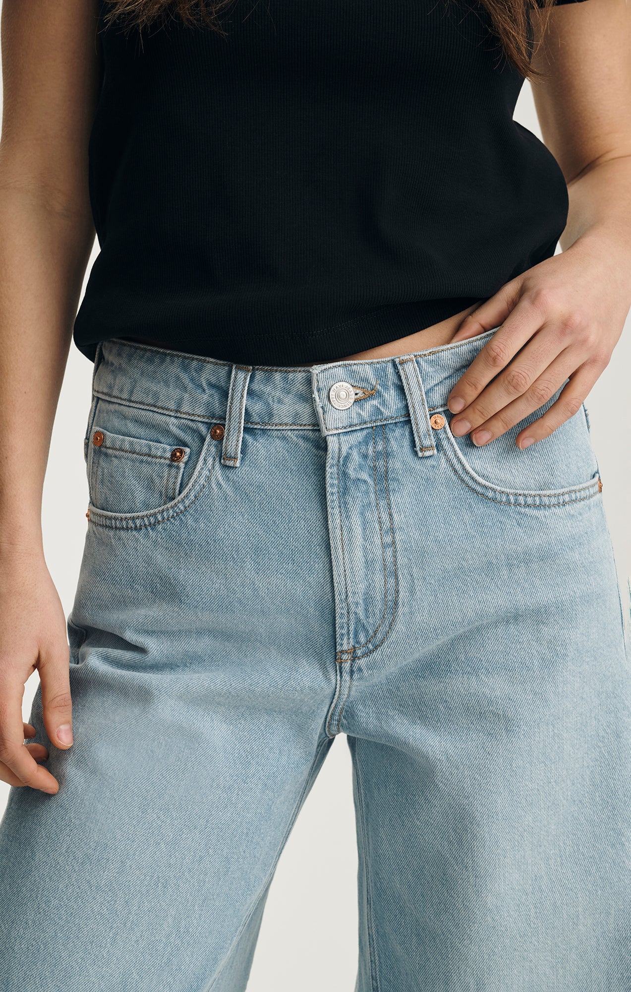 SIENA WIDE LEG IN LIGHT CLASSIC DENIM - Image 6