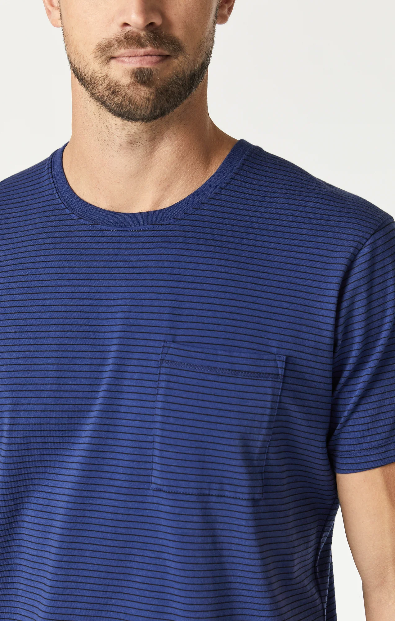 STRIPED T-SHIRT IN TWILIGHT BLUE - Image 5