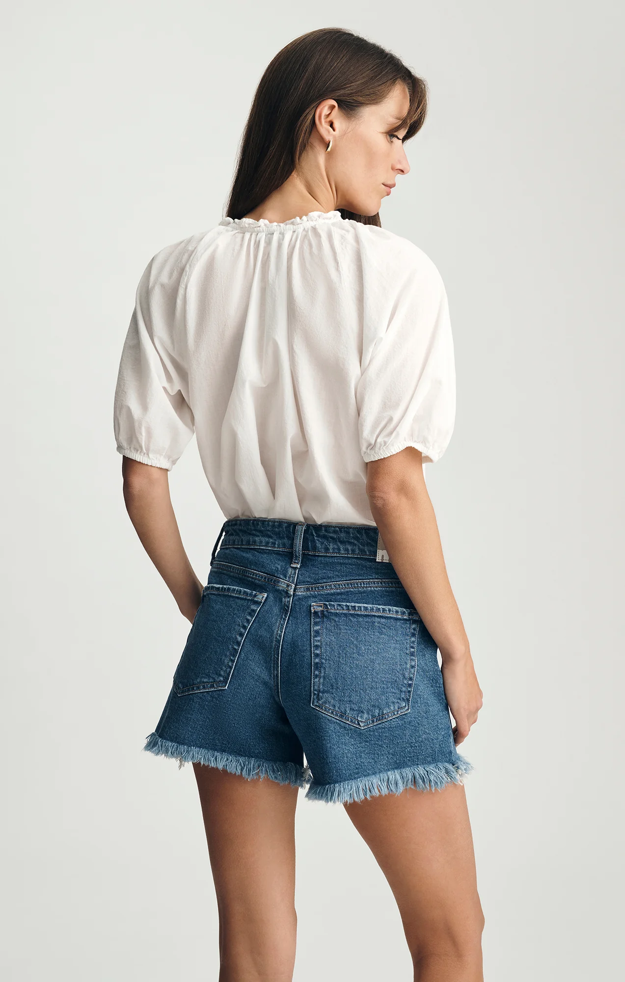 TAYLOR RELAXED SHORTS IN DARK BRUSHED CLASSIC BLUE - Image 3