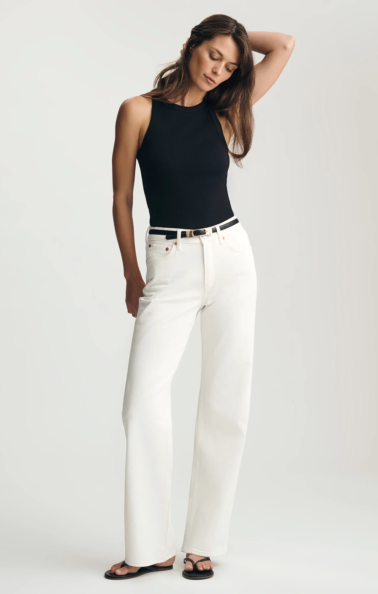 TAYLOR STRAIGHT LEG IN OFF-WHITE CLASSIC BLUE