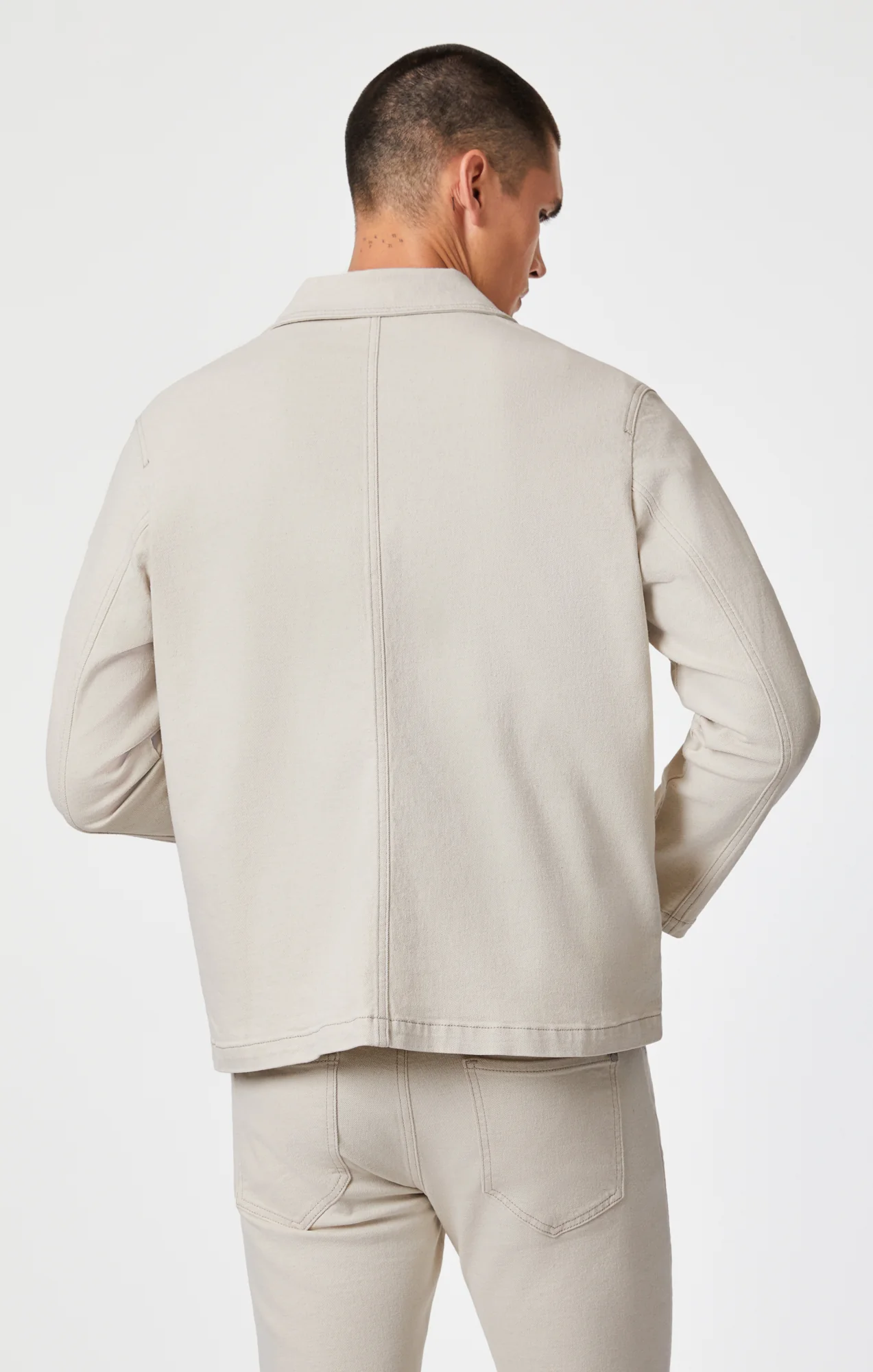 VICTOR JACKET IN NATURAL ECRU DENIM - Image 3