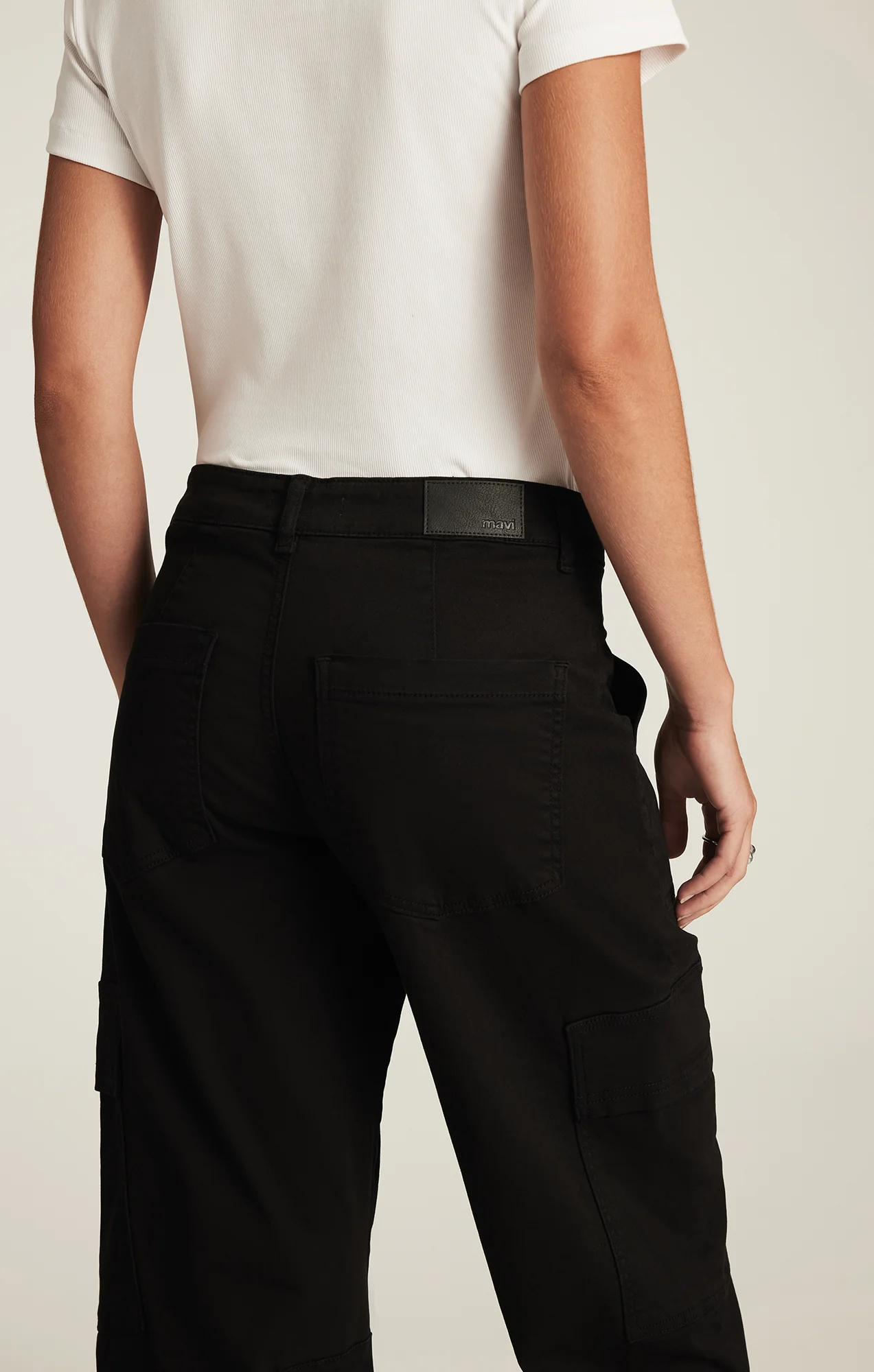 VINNIE BARREL CARGO IN BLACK CASUAL TWILL - Image 6