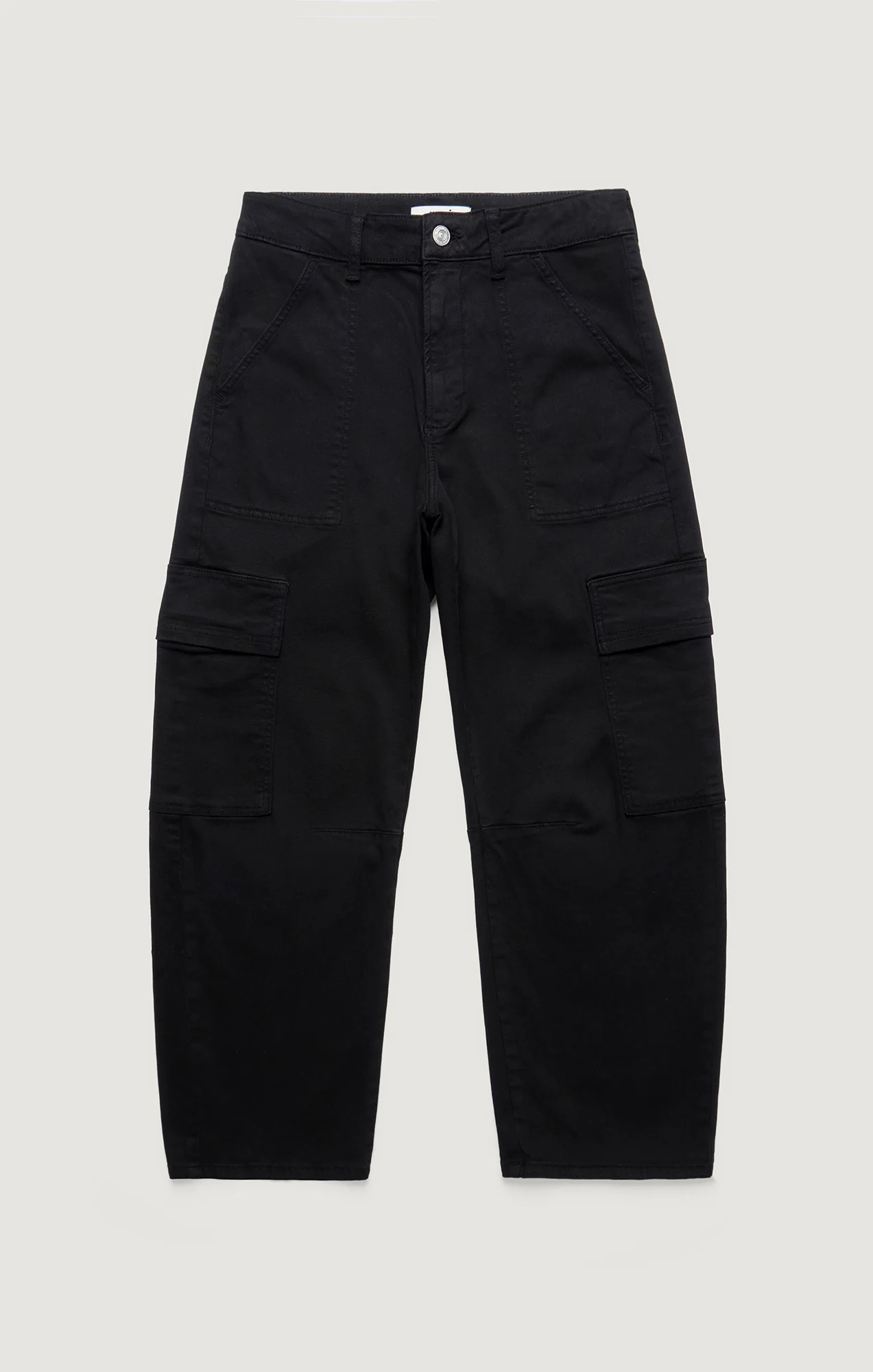VINNIE BARREL CARGO IN BLACK CASUAL TWILL - Image 7