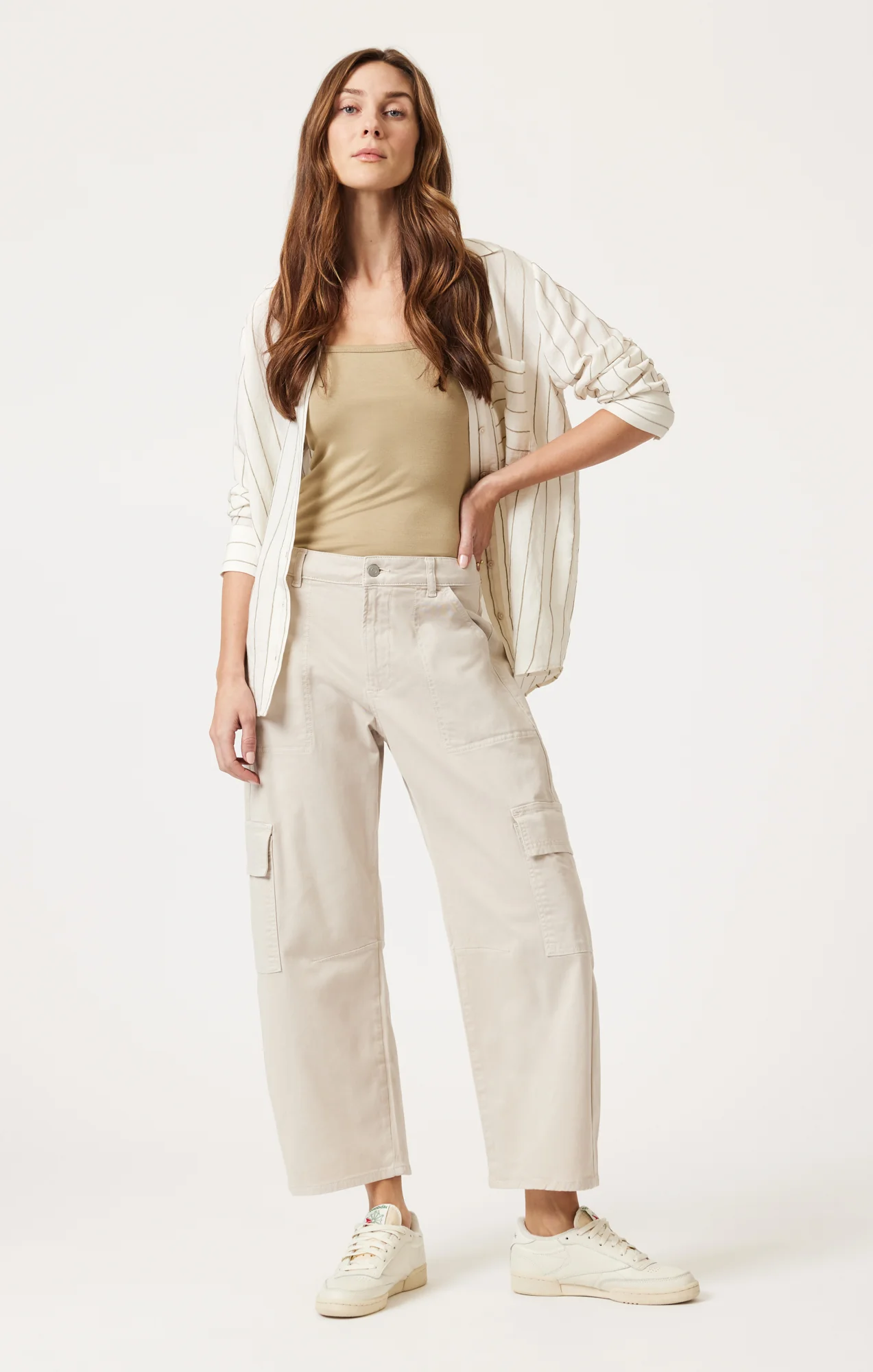 VINNIE BARREL CARGO IN FROST CASUAL TWILL