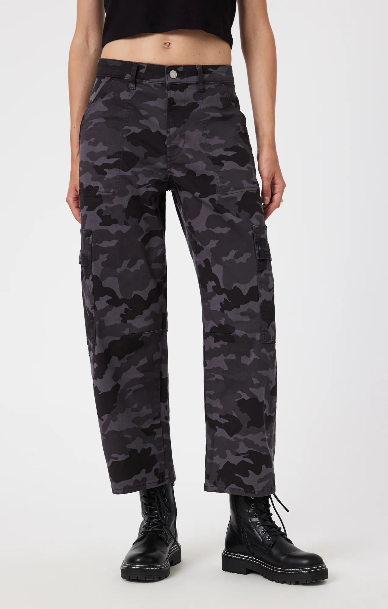 VINNIE BARREL CARGO IN SMOKE CAMO TWILL - Image 3