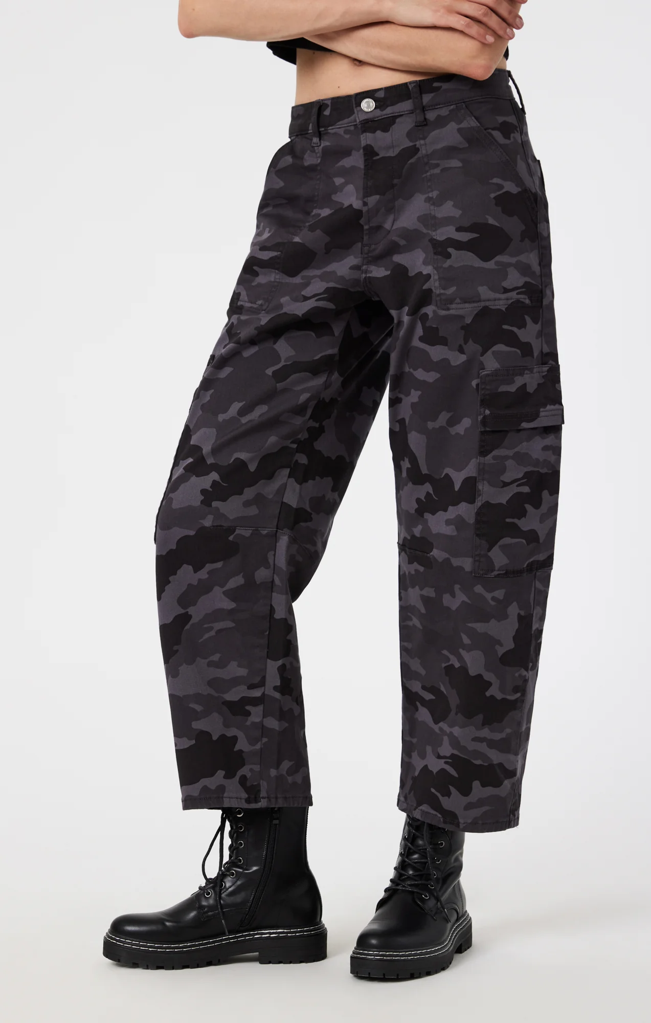 VINNIE BARREL CARGO IN SMOKE CAMO TWILL - Image 4